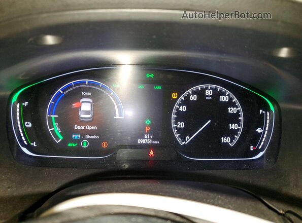 19XZE4F54KE012455 2019 HONDA INSIGHT White Widok zestawu wskaźników