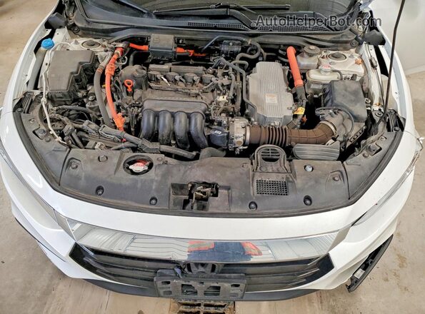 19XZE4F54KE012455 2019 HONDA INSIGHT White Widok wnętrza z tyłu