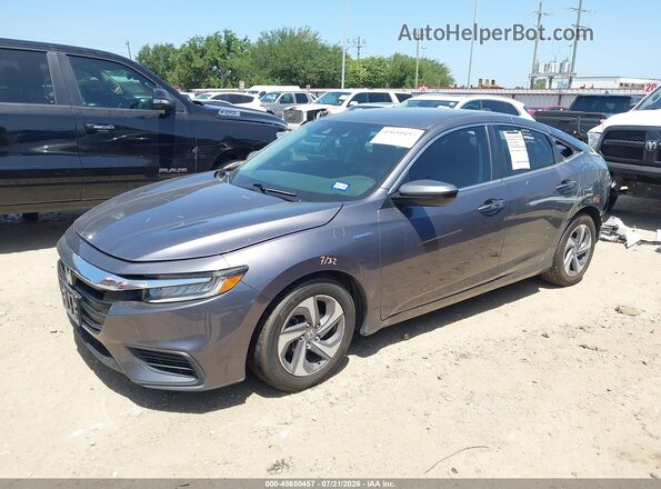 19XZE4F54LE011842 2020 HONDA INSIGHT Серый Передняя левая четверть