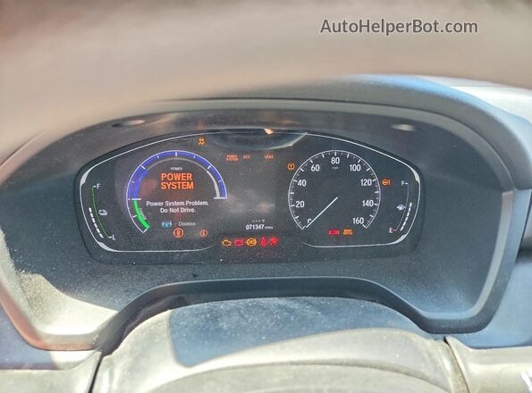 19XZE4F55ME005209 2021 HONDA INSIGHT Gray Instrument cluster view