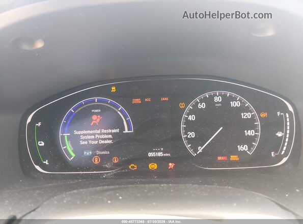 19XZE4F55ME006988 2021 HONDA INSIGHT Серый Вид задних сидений