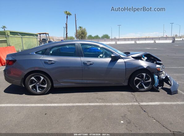 19XZE4F55ME006988 2021 HONDA INSIGHT Серый Вид задней части салона