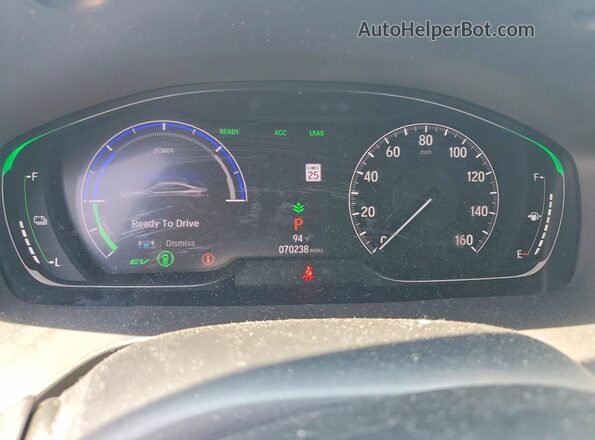 19XZE4F56ME005638 2021 HONDA INSIGHT Blue Սարքավորումների վահանակի տեսք