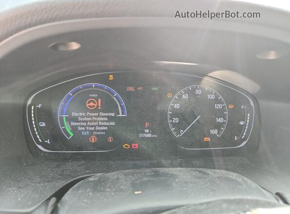 19XZE4F57KE009341 2019 HONDA INSIGHT Gray Widok zestawu wskaźników