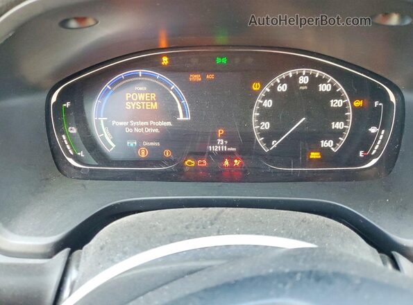 19XZE4F57LE002083 2020 HONDA INSIGHT White ხელსაწყოთა პანელის ხედი
