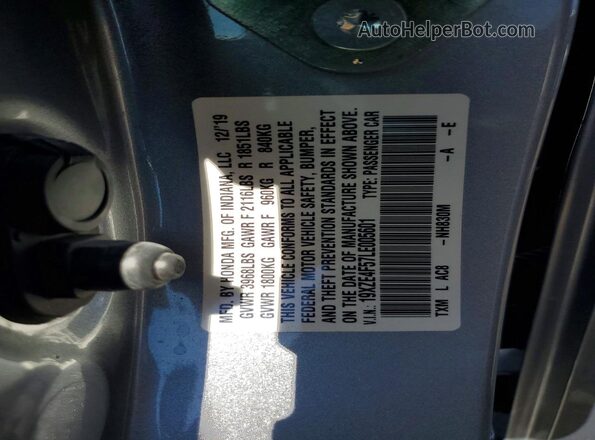 19XZE4F57LE005601 2020 HONDA INSIGHT Silver Engine compartment view