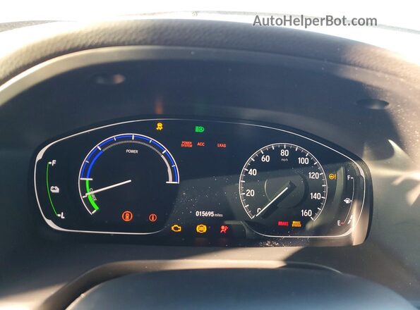 19XZE4F57ME009133 2021 HONDA INSIGHT Gray Instrument cluster view