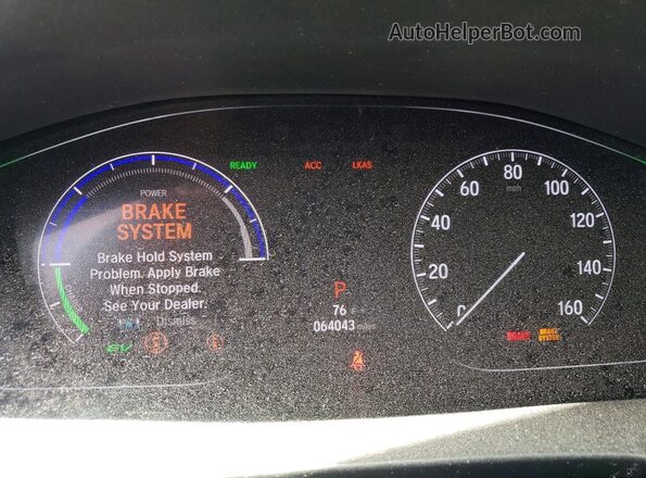 19XZE4F58KE033244 2019 HONDA INSIGHT Burgundy Instrument cluster view