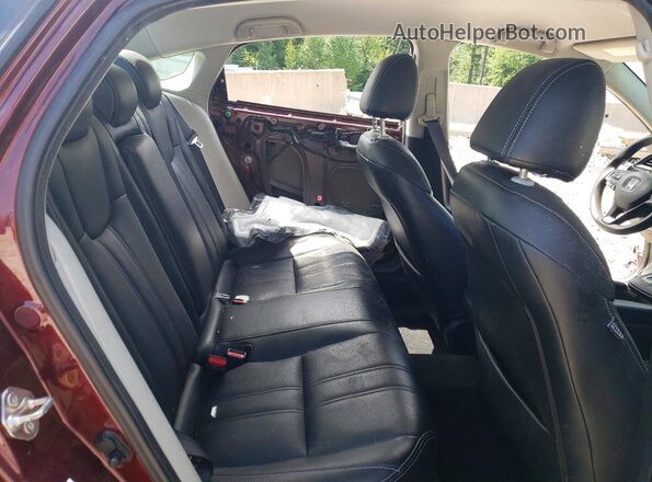 19XZE4F58KE033244 2019 HONDA INSIGHT Burgundy Rear seats view