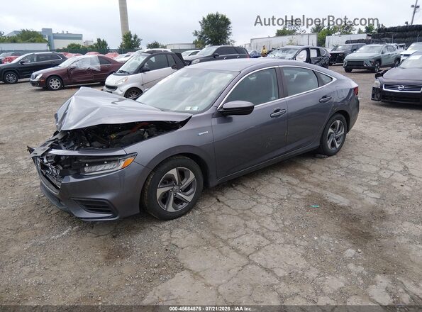 19XZE4F58LE000164 2020 HONDA INSIGHT Gray Front left