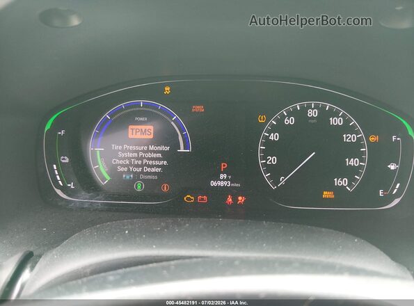 19XZE4F59LE000433 2020 HONDA INSIGHT White Widok tylnych siedzeń