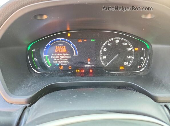 19XZE4F59ME007061 2021 HONDA INSIGHT White ხელსაწყოთა პანელის ხედი