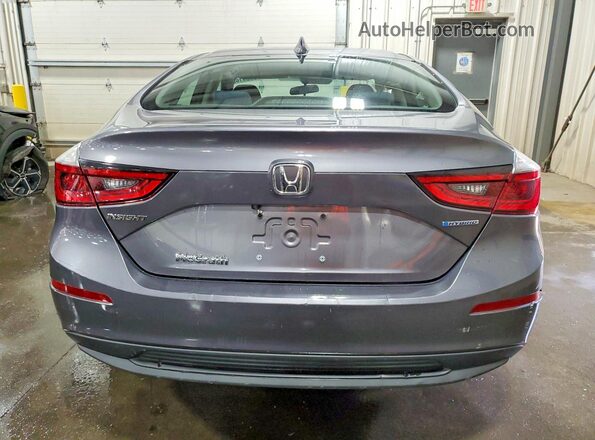 19XZE4F59ME010459 2021 HONDA INSIGHT Gray უკანა ხედი