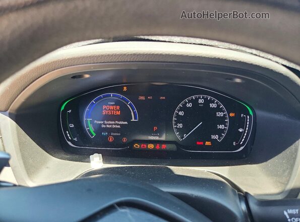 19XZE4F5XLE011389 2020 HONDA INSIGHT White Instrument cluster view
