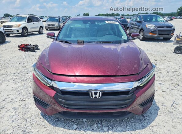 19XZE4F94KE030571 2019 HONDA INSIGHT Burgundy Front view