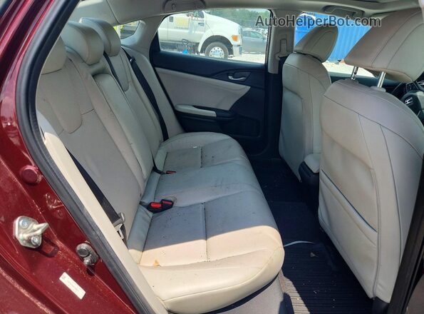 19XZE4F94KE030571 2019 HONDA INSIGHT Burgundy Rear seats view