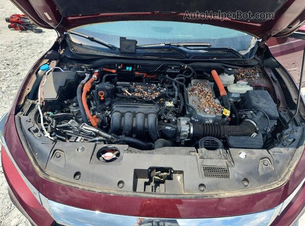19XZE4F94KE030571 2019 HONDA INSIGHT Burgundy Rear interior view