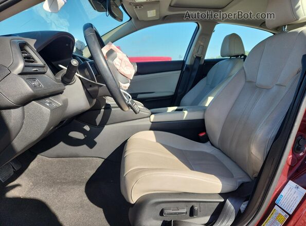 19XZE4F95KE009650 2019 HONDA INSIGHT Burgundy Widok wnętrza z przodu