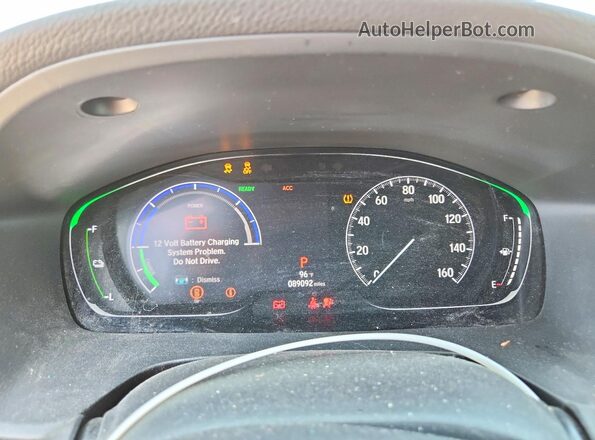 19XZE4F95LE008158 2020 HONDA INSIGHT Silver Instrument cluster view