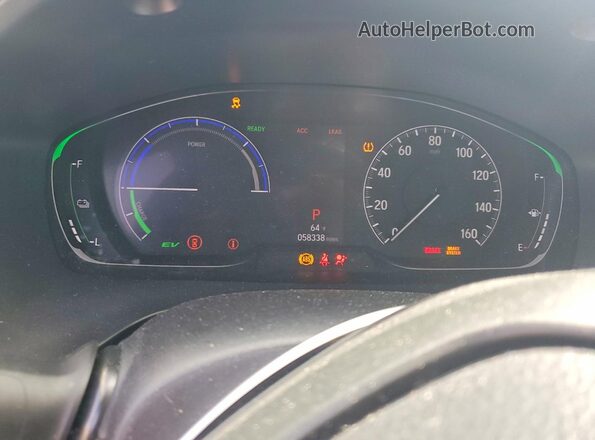 19XZE4F96LE013045 2020 HONDA INSIGHT Black Սարքավորումների վահանակի տեսք