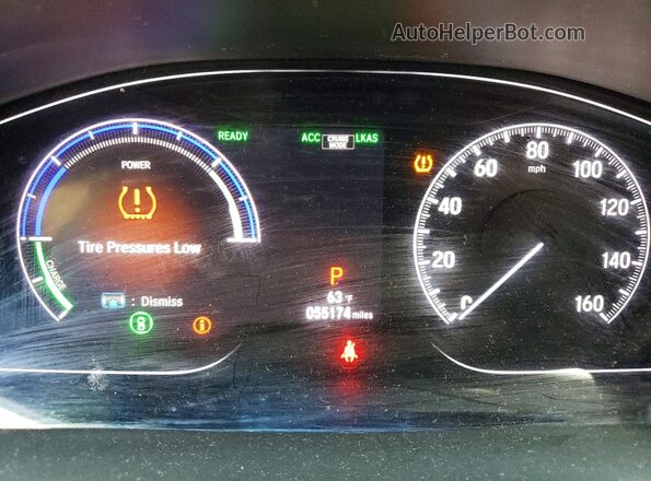 19XZE4F97LE004354 2020 HONDA INSIGHT White Instrument cluster view