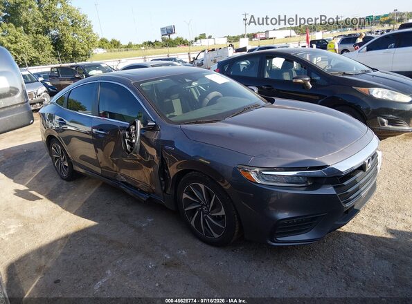 19XZE4F97LE009991 2020 HONDA INSIGHT Gray Widok wnętrza z tyłu
