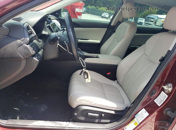 19XZE4F98LE004959 2020 HONDA INSIGHT Burgundy Vista interior delantera