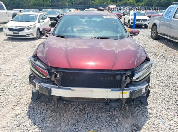 19XZE4F98LE004959 2020 HONDA INSIGHT Burgundy Vista frontal