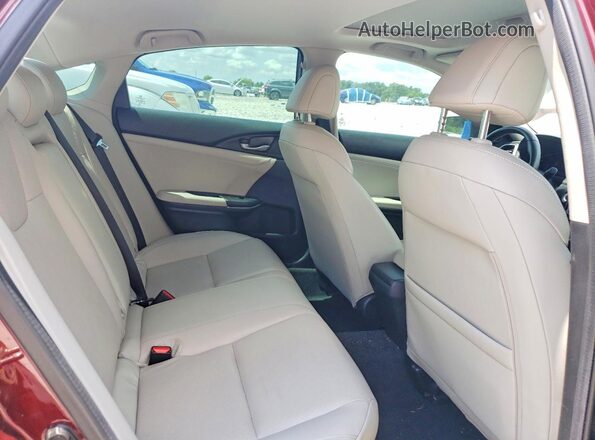 19XZE4F98LE004959 2020 HONDA INSIGHT Burgundy Vista de los asientos traseros