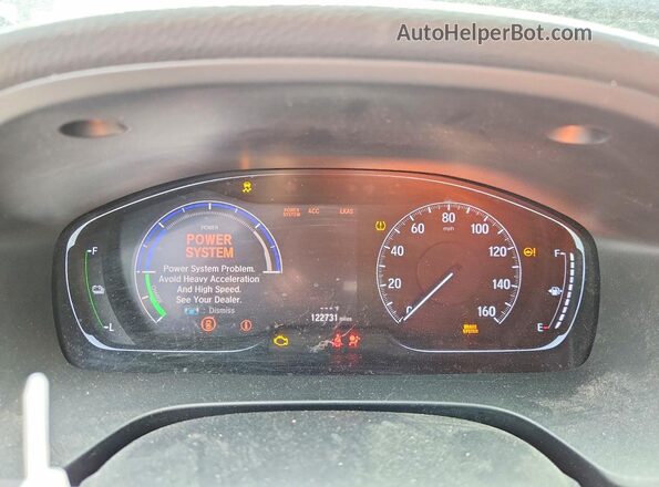 19XZE4F99KE018741 2019 HONDA INSIGHT Blue Vista del cuadro de instrumentos