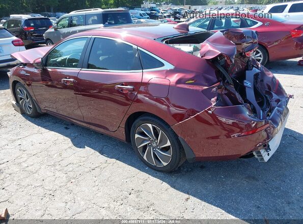 19XZE4F99KE023339 2019 HONDA INSIGHT Burgundy Rear left