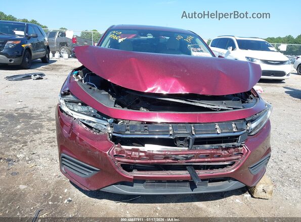 19XZE4F99KE023339 2019 HONDA INSIGHT Burgundy Rear interior view