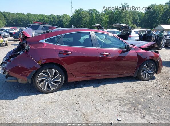 19XZE4F99KE023339 2019 HONDA INSIGHT Burgundy 360 interior view