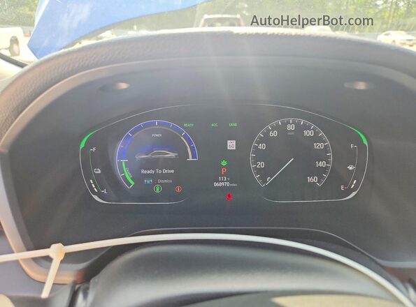 19XZE4F9XLE007698 2020 HONDA INSIGHT Blue Instrument cluster view