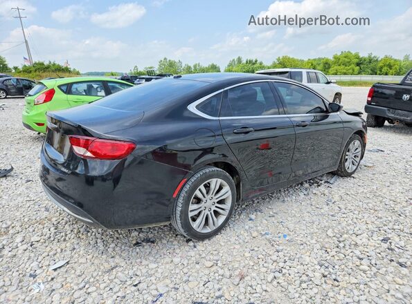 1C3CCCAB0GN109386 2016 CHRYSLER 200 Черный Задняя правая четверть