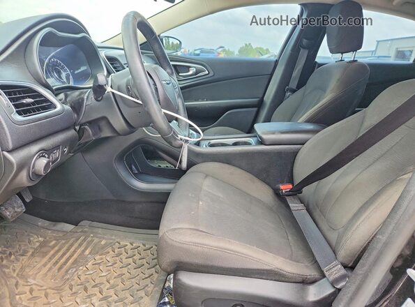 1C3CCCAB0GN109386 2016 CHRYSLER 200 Черный Вид салона спереди