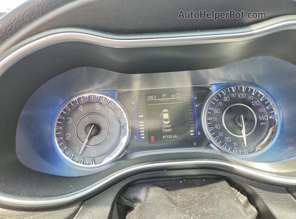 1C3CCCAB0GN109386 2016 CHRYSLER 200 Черный Вид щитка приборов