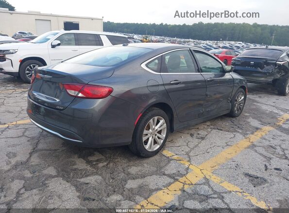 1C3CCCAB0GN112126 2016 CHRYSLER 200 Gray Задня права чверть