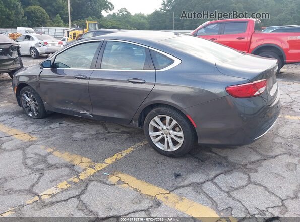 1C3CCCAB0GN112126 2016 CHRYSLER 200 Gray Задня ліва чверть