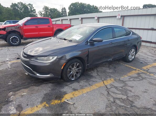 1C3CCCAB0GN112126 2016 CHRYSLER 200 Gray Передня ліва чверть