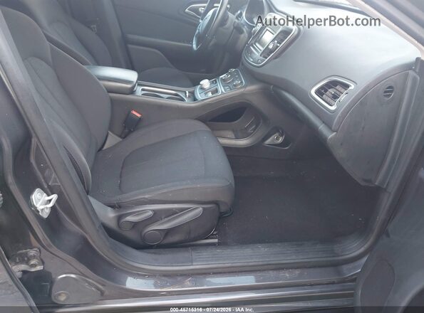 1C3CCCAB0GN112126 2016 CHRYSLER 200 Gray Вид салону спереду