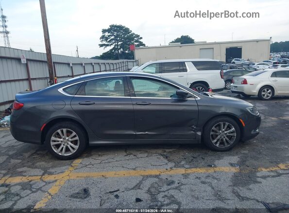 1C3CCCAB0GN112126 2016 CHRYSLER 200 Gray Вид задньої частини салону