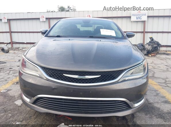1C3CCCAB0GN112126 2016 CHRYSLER 200 Gray Вид щитка приладів