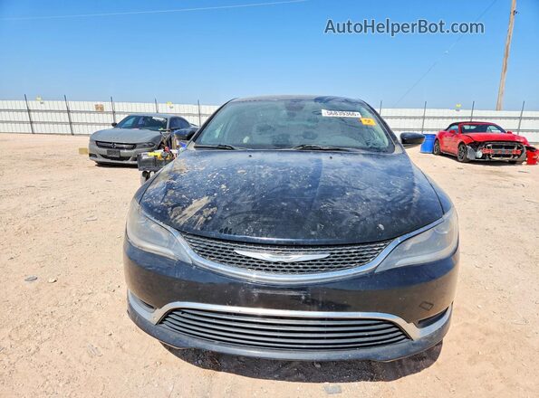 1C3CCCAB0GN133266 2016 CHRYSLER 200 Black წინა ხედი