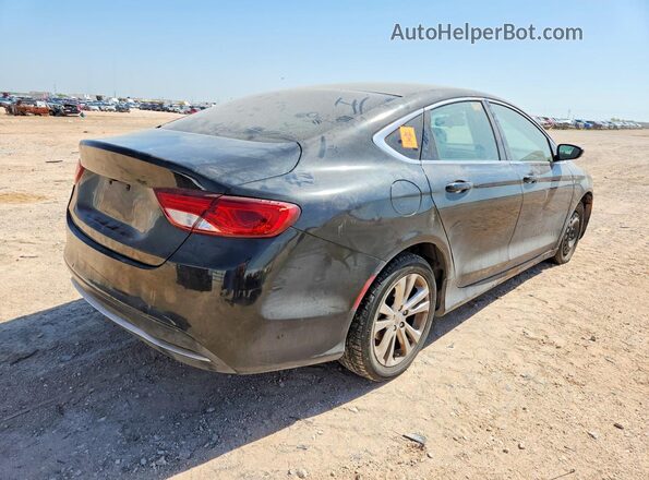 1C3CCCAB0GN133266 2016 CHRYSLER 200 Black უკანა მარჯვენა