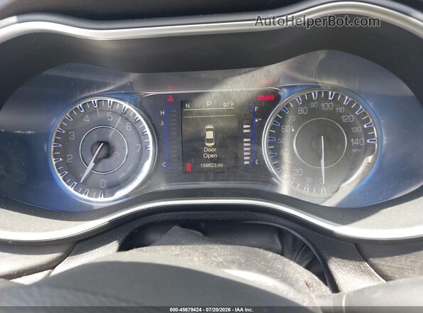 1C3CCCAB0HN505030 2017 CHRYSLER 200 Black Հետևի նստատեղերի տեսք