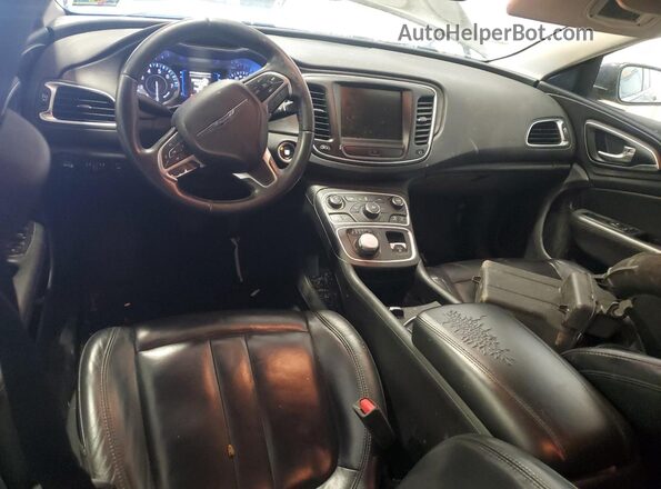 1C3CCCAB0HN505898 2017 CHRYSLER 200 Black Առջևի վահանակի տեսք