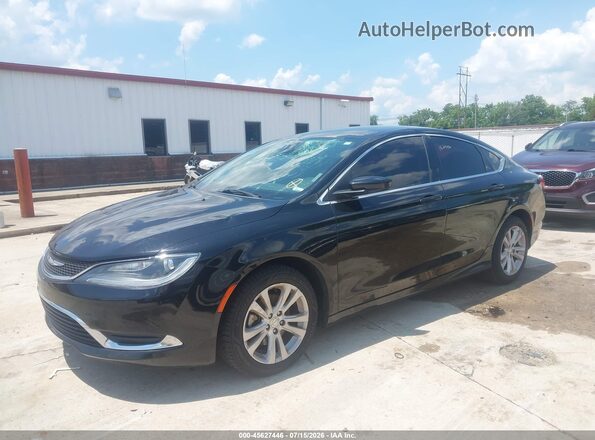 1C3CCCAB1GN159732 2016 CHRYSLER 200 Black Передня ліва чверть