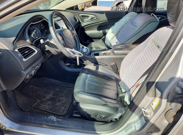 1C3CCCAB1GN197638 2016 CHRYSLER 200 Silver Вид салону спереду