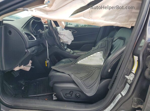 1C3CCCAB1HN507580 2017 CHRYSLER 200 Silver Front interior view
